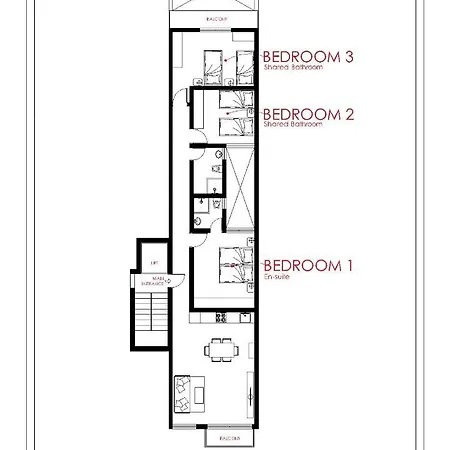 F8 3, Private Two Single Beds Shared Bathroom In Shared Flat *